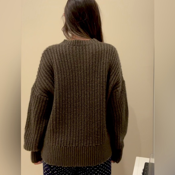 Olive Green Knit Sweater - Picture 4 of 4
